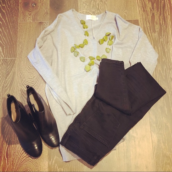 Long Necklace w/ Green Wooden Beads - Picture 5 of 5